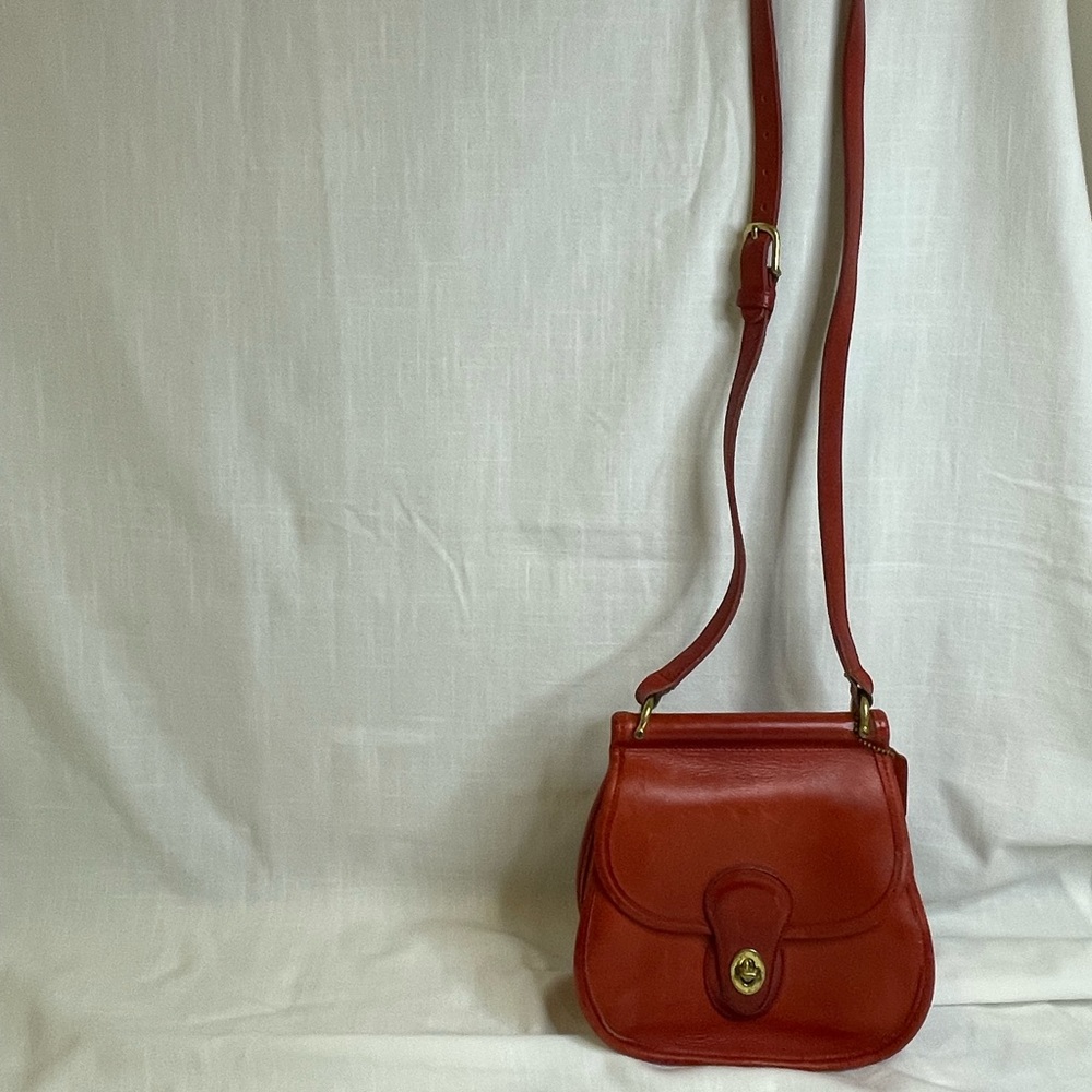 Coach red vintage crossbody